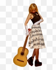 Free Photo Guitar Girl Guitarist Musician Music Tights Skirt Emoji,Skirts Emotion