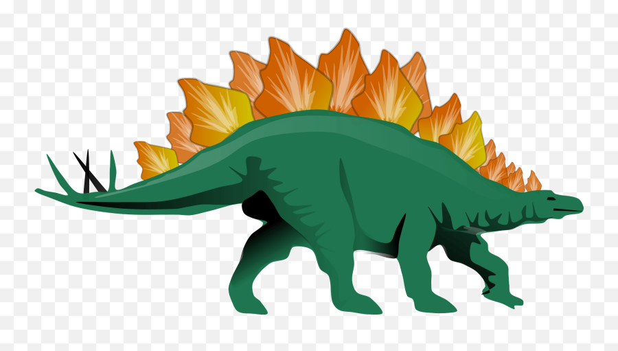 Green Stegosaurus Walking Clipart Free Download Transparent - Stegosaurus Dinosaur Clip Art Emoji,Dino Emoji