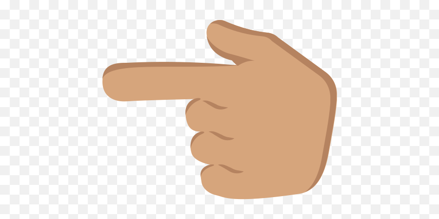 Main Avec Index Pointant À Gauche Peau Légèrement - Sign Language Emoji,Mate Emoji