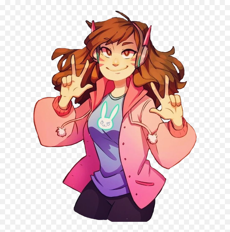 Overwatch Fan Art Overwatch Character Art - D Va Overwatch Pfp Emoji,D.va Emoji