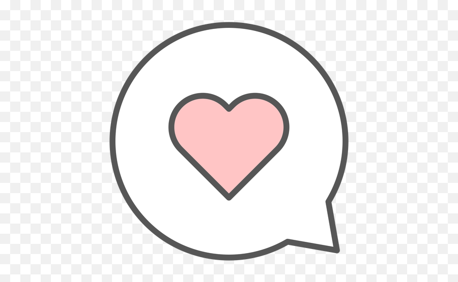 Heart In Conversation Bubble - Transparent Png U0026 Svg Vector File Girly Emoji,Heart Emoji Spam