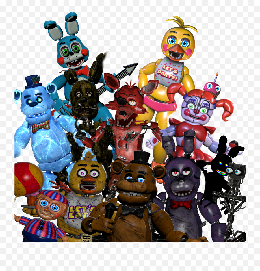 Fnaf The Fnaf Five Sticker Emoji,Five Nights At Freddy's Emoji