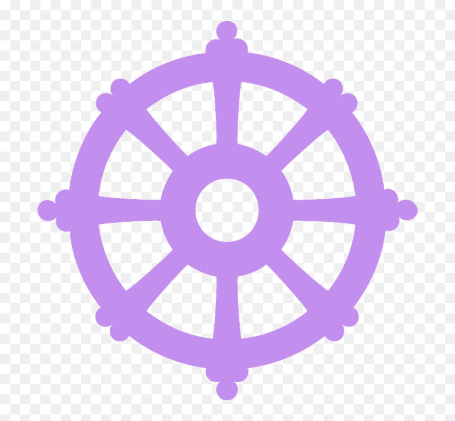 Wheel Emoji - Religion Dharma Buddhism Symbol,Emoticons Whew