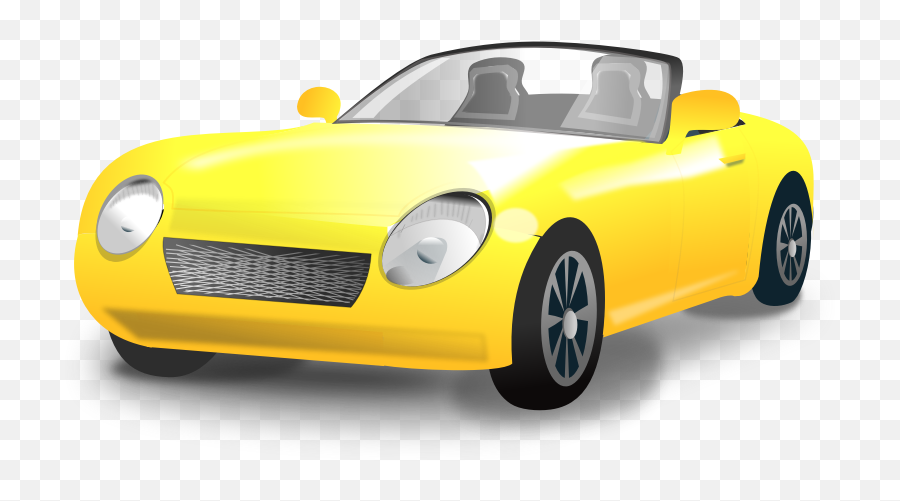 Car Yellow Png Cartoon - Clip Art Library Yellow Car Clipart Emoji,Yellow Car Emoji