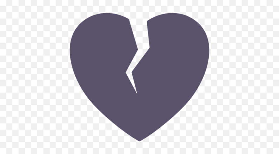 Free Broken Heart Icon Symbol Download In Png Svg Format - Broken Heart Png Purple Emoji,Broken Heart Emoticons For Facebook