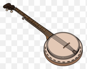 Banjo 1 Clipart - Banjo Clipart Emoji,Banjo Emoticon