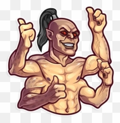 Hideo Kojima Whatsapp Stickers - Stickers Cloud Mortal Kombat Stickers Whatsapp Emoji,Body Building Emoji