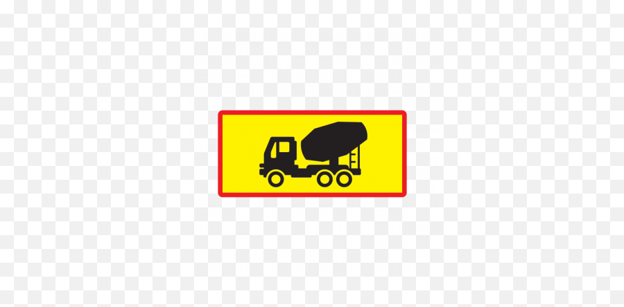 Back Vehicle Sign Concrete Truck 08425 Concrete Truck - Commercial Vehicle Emoji,Rocker Sign Emoji
