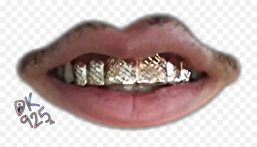 Grill Dk925designs Dk925 Sticker - Mouth Gold Teeth Png Emoji,Emoji With Gold Teeth