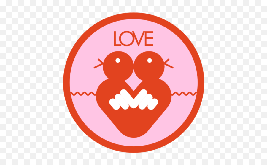 Lovebirds By Emi Westside On Dribbble - Happy Emoji,Pink Open Lips Emoji