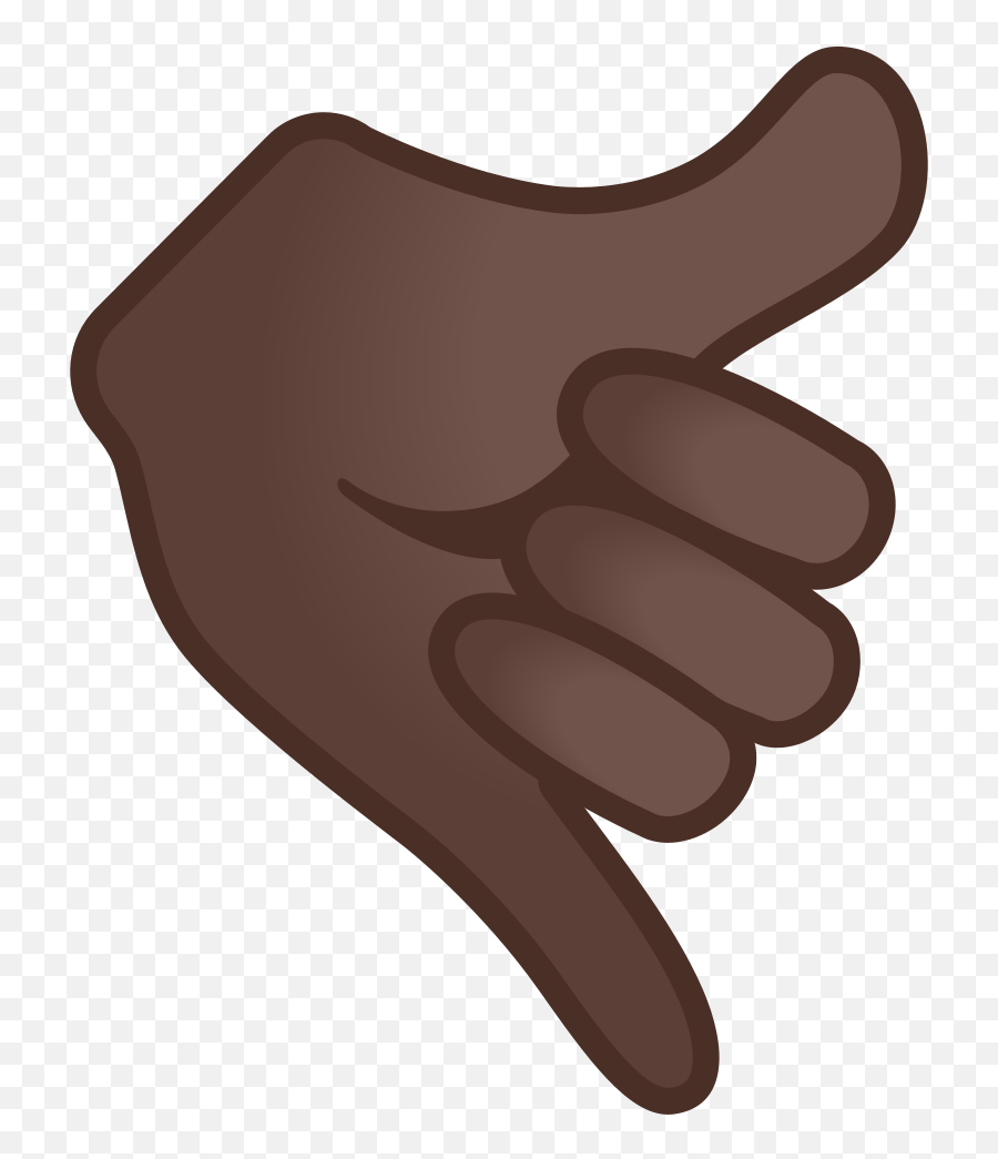 Call Me Hand Emoji With Dark Skin Tone Meaning And Pictures - Android,Ok Hand Emoji