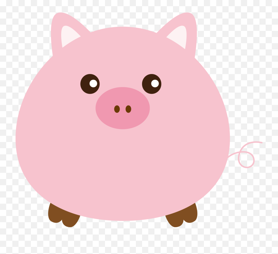 Download Vector Domestic Pig Hq Image Free Png Clipart Png - Soft Emoji,Girl Pig Android Emoticons