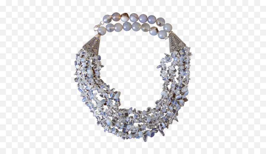Gemstone - Moonstonenecklacecolliergenuinehandmade Solid Emoji,Necklace For Emotions