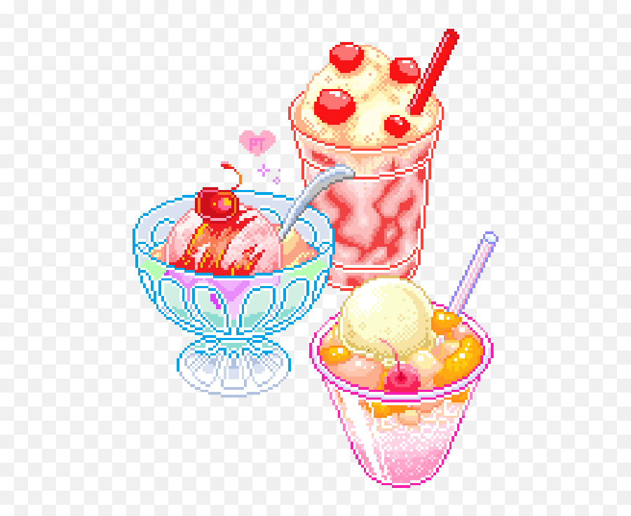 Sweet Pixels Cakes Chocolate Cookies Masterpost - Draw Icecream For Child Emoji,Masterpost Kawaii Emoticon
