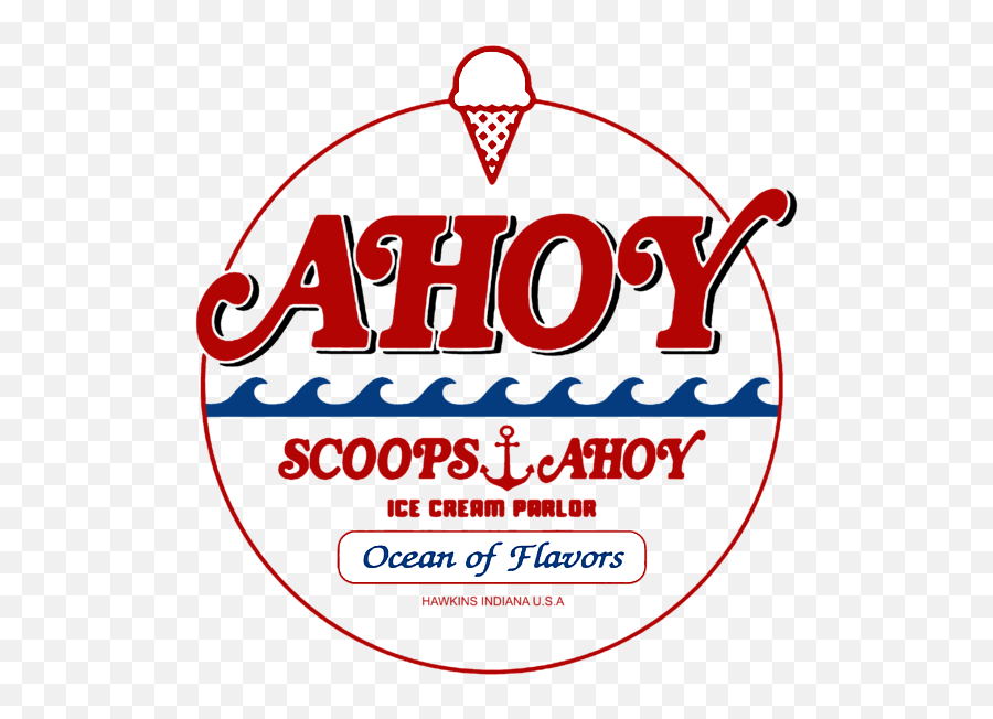 Scoops Ahoy Ice Cream Shop Duvet Cover - Scoops Ahoy Ice Cream Logo Emoji,Ice Cream Emoji Changing Pillow