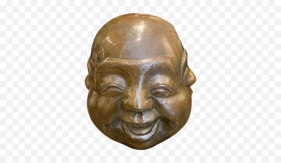 Contemporary Four Face Statue - Happy Emoji,Emotion Monk Statue