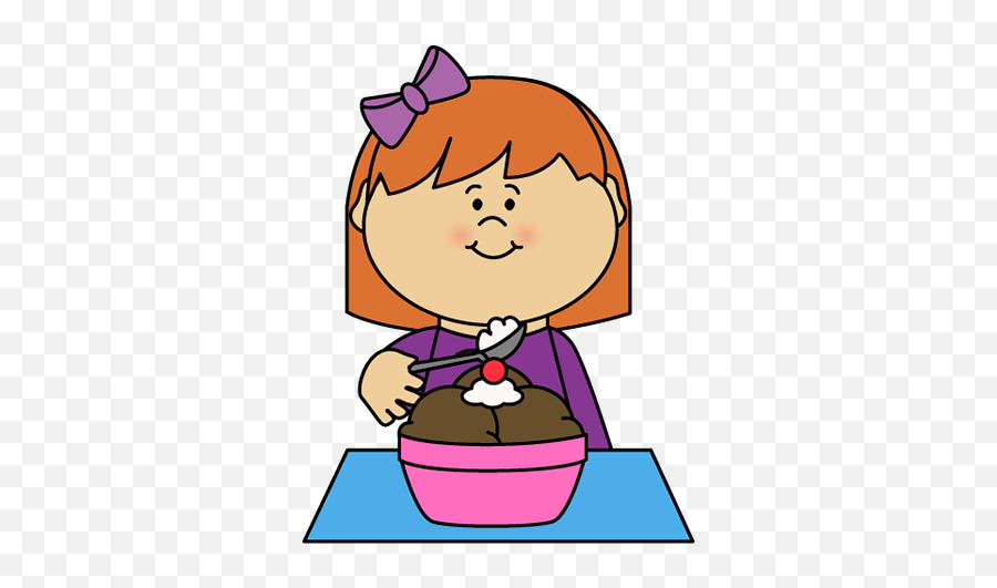 Cartoon - Eating Ice Cream Clipart Emoji,Eat Ice Cream Emoticon