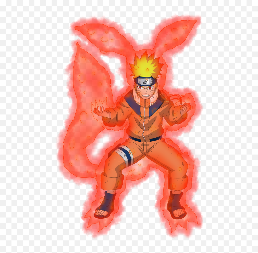 Naruto And Sasuke - Naruto Kyuubi Mode Emoji,Emotion = Power In Naruto