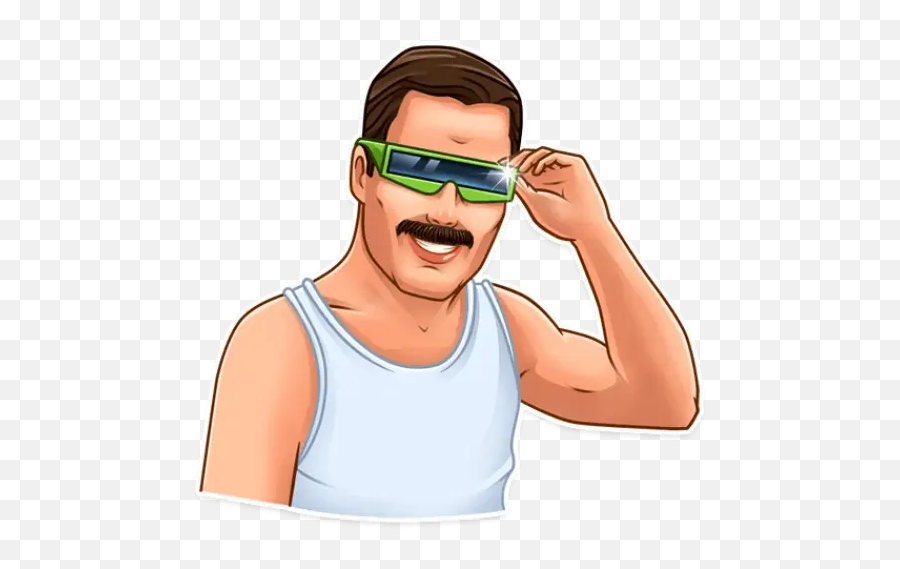 Freddie Mercury Stickers For Whatsapp - Sticker De Freddie Mercury Emoji,Freddie Mercury Emoticon Facebook