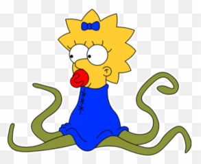Sticker Maker - Maggie Simpsons Alien Emoji,Simpsons Emoji