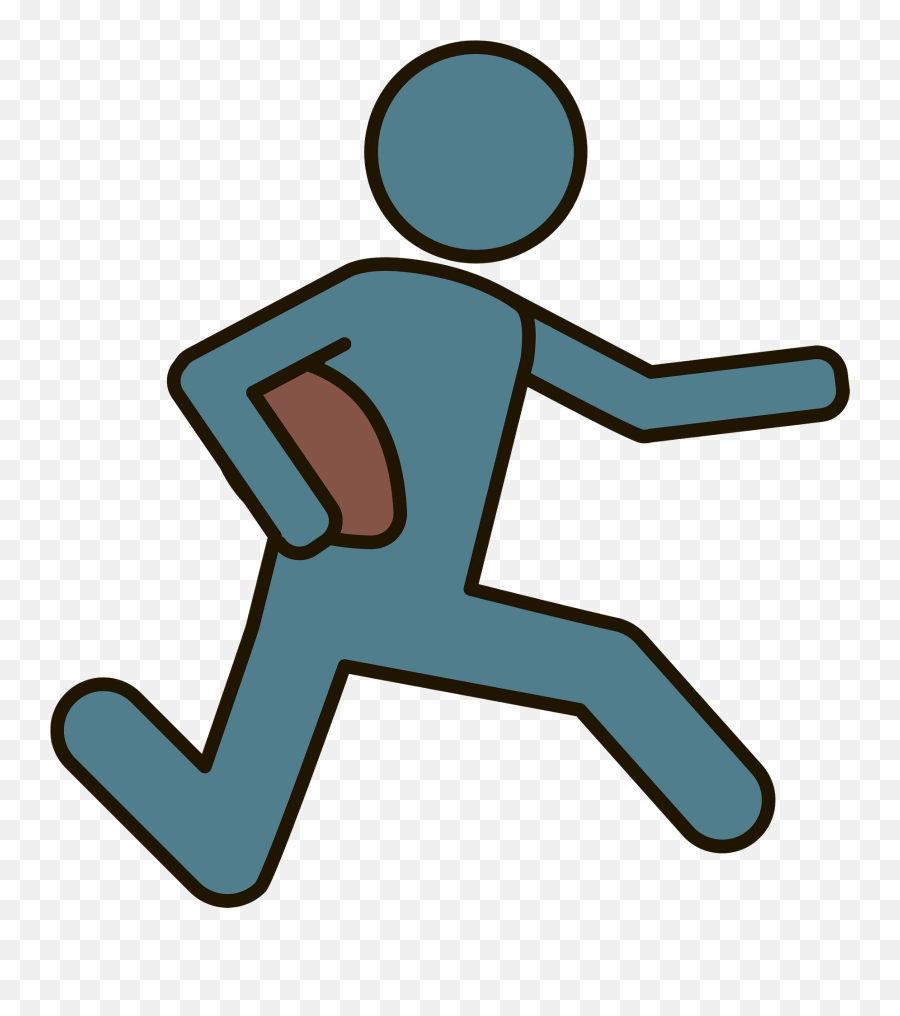 Running Back Clipart - For Running Emoji,Treadmill Emoji