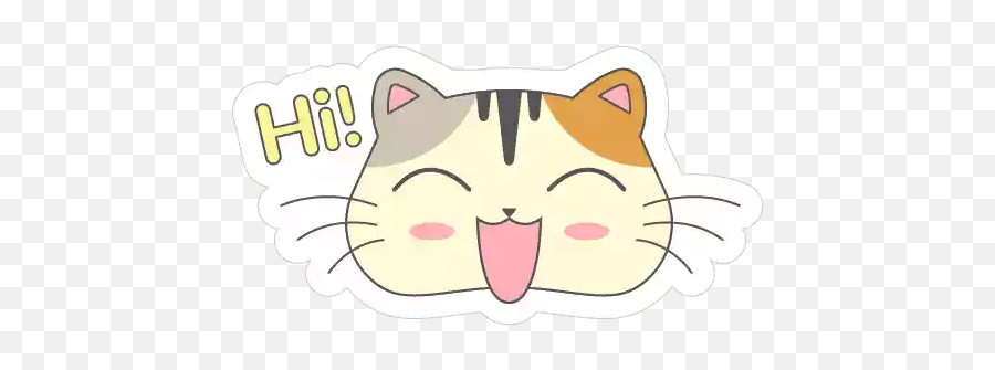 Cat Emoji Stickers For Whatsapp,Cat Emoticon Art