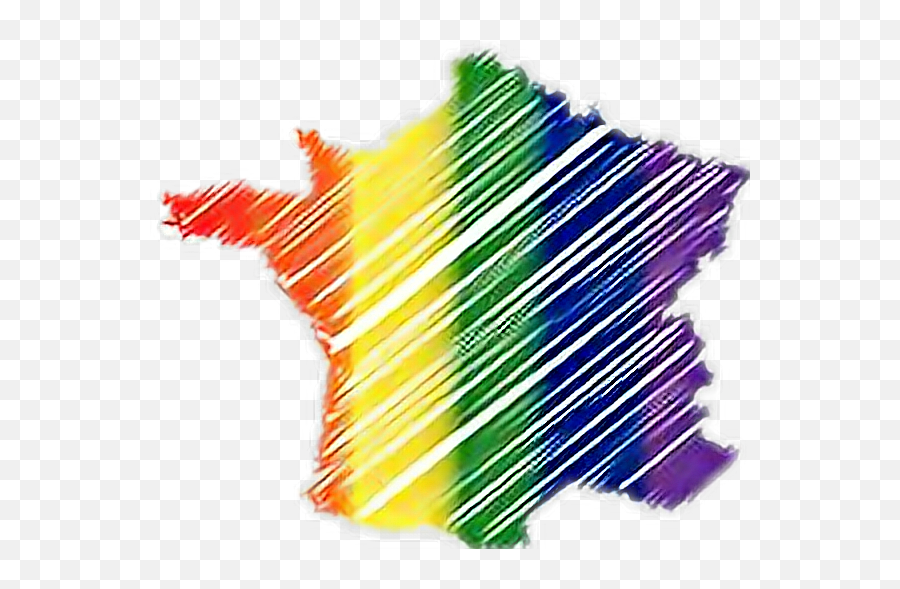 Flag France Gaypride Lgbt Rainbow Sticker By Charlotte - Vertical Emoji,France Flag Emoji