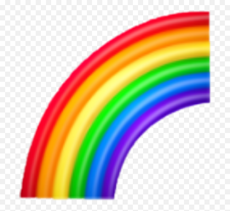 Download Emojisticker Emoji Emojis Rainbow Iphone - Half Rainbow Emoji Transparent Background,Real Iphone Emojis