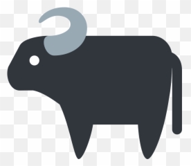 Buffalo Clipart Emoji Buffalo Emoji - Water Buffalo,Money Cow Emoji