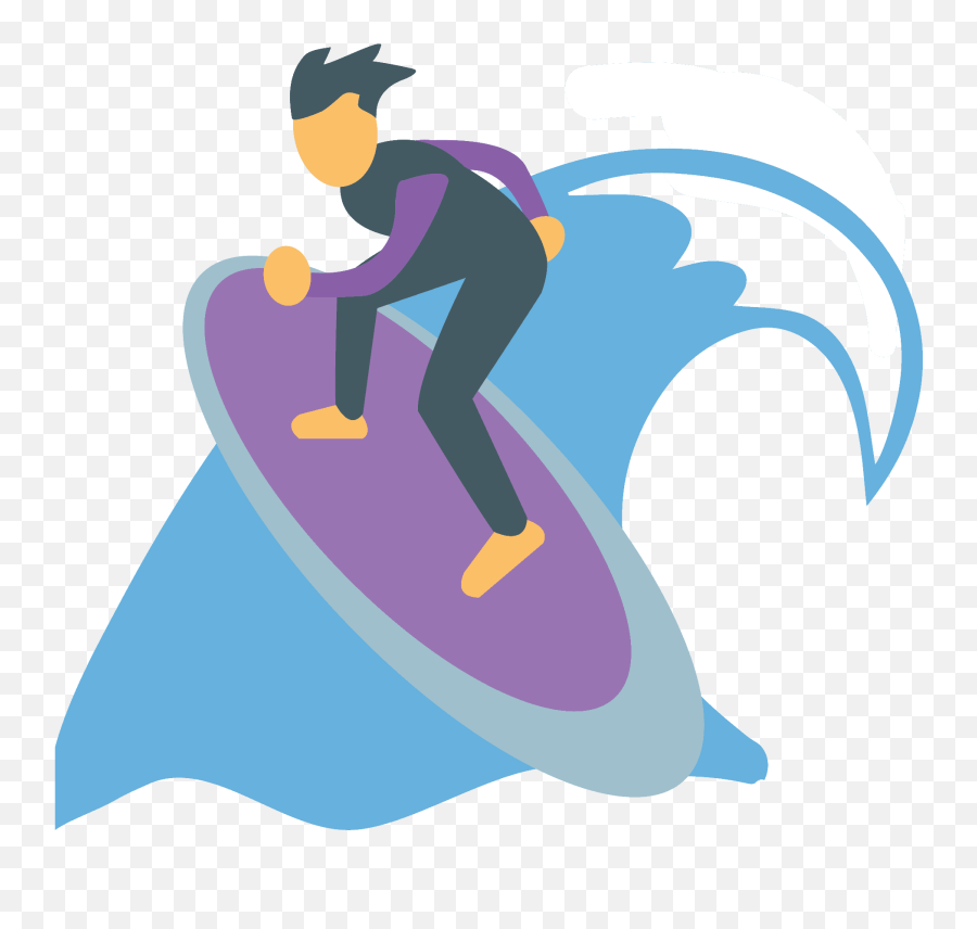 Person Surfing Emoji Clipart,Surfing Emoji