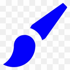 Blue Brush 3 Icon - Free Blue Brush Icons Emoji,Mickey Mouse Emoji Iphone Copy And Paste