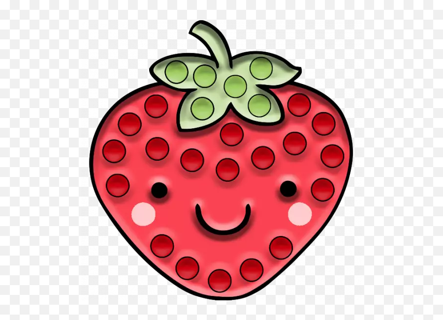Strawberry Pop It U2013 Free Printable Coloring Pages Emoji,Dtrawberry Emoji