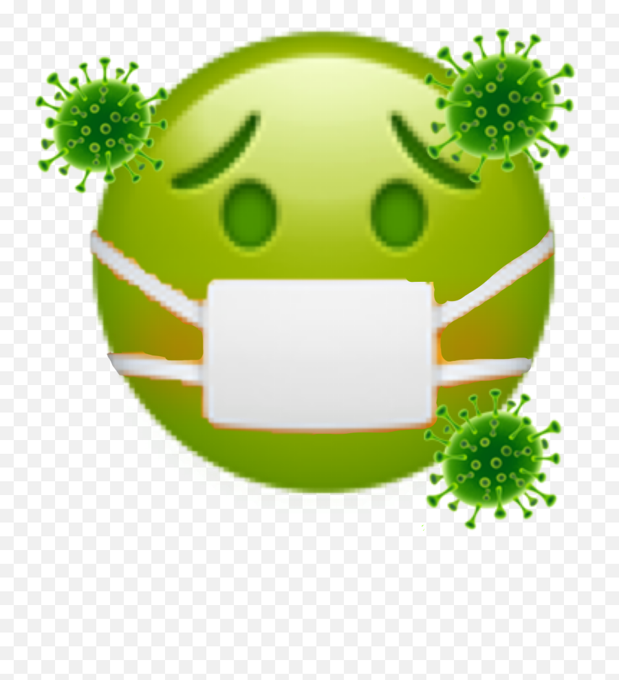 Emoji Sick Iphoneemoji Sticker - Happy,Green Sick Emoji