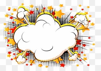 Explosion Clipart Comic Book Explosion - Comic Cloud Cartoon Png Emoji,Emoji Comics