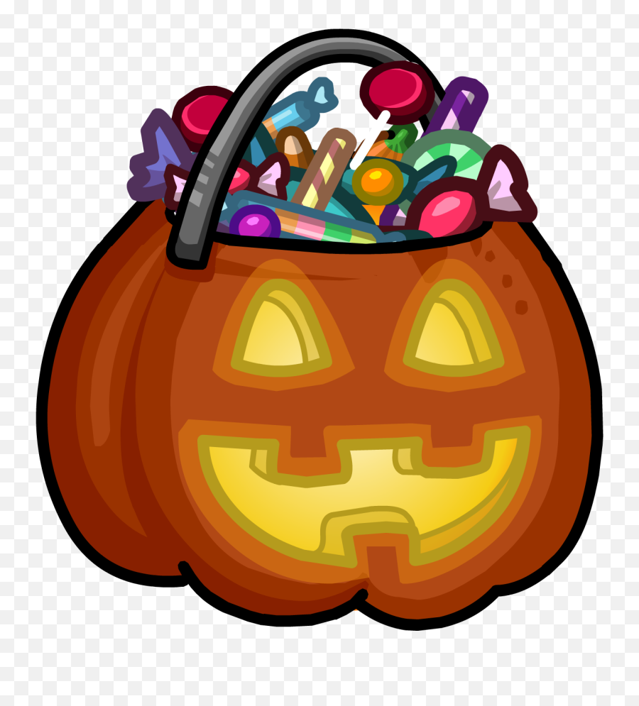 Ghost Clipart Trick Or Treat Ghost - Halloween Candy Basket Png Emoji,Trick Or Treat Emoji