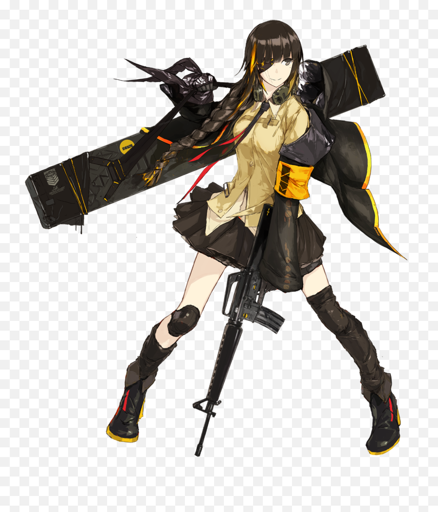 M16a1 - Girls Frontline Characters M16 Emoji,Anime Girl Can See Emotions As Colors Action