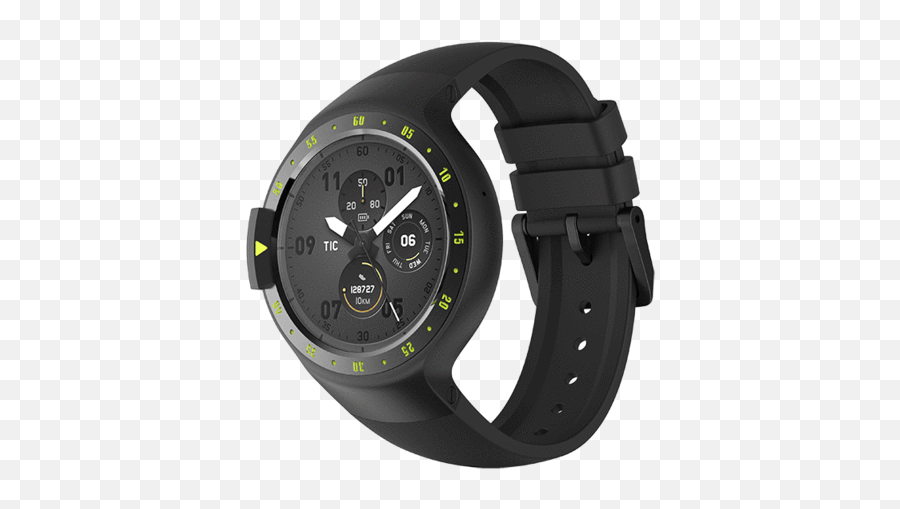 Tic Watch Sport - Ticwatch S Emoji,Emotion Gray Silicone Smartwatch