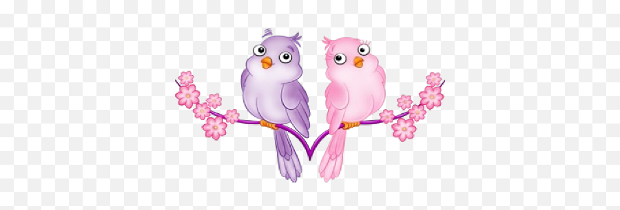 Love Birds Cartoon Bird Images - Clipart Cartoon Love Birds Emoji,Purple Bird Emoji