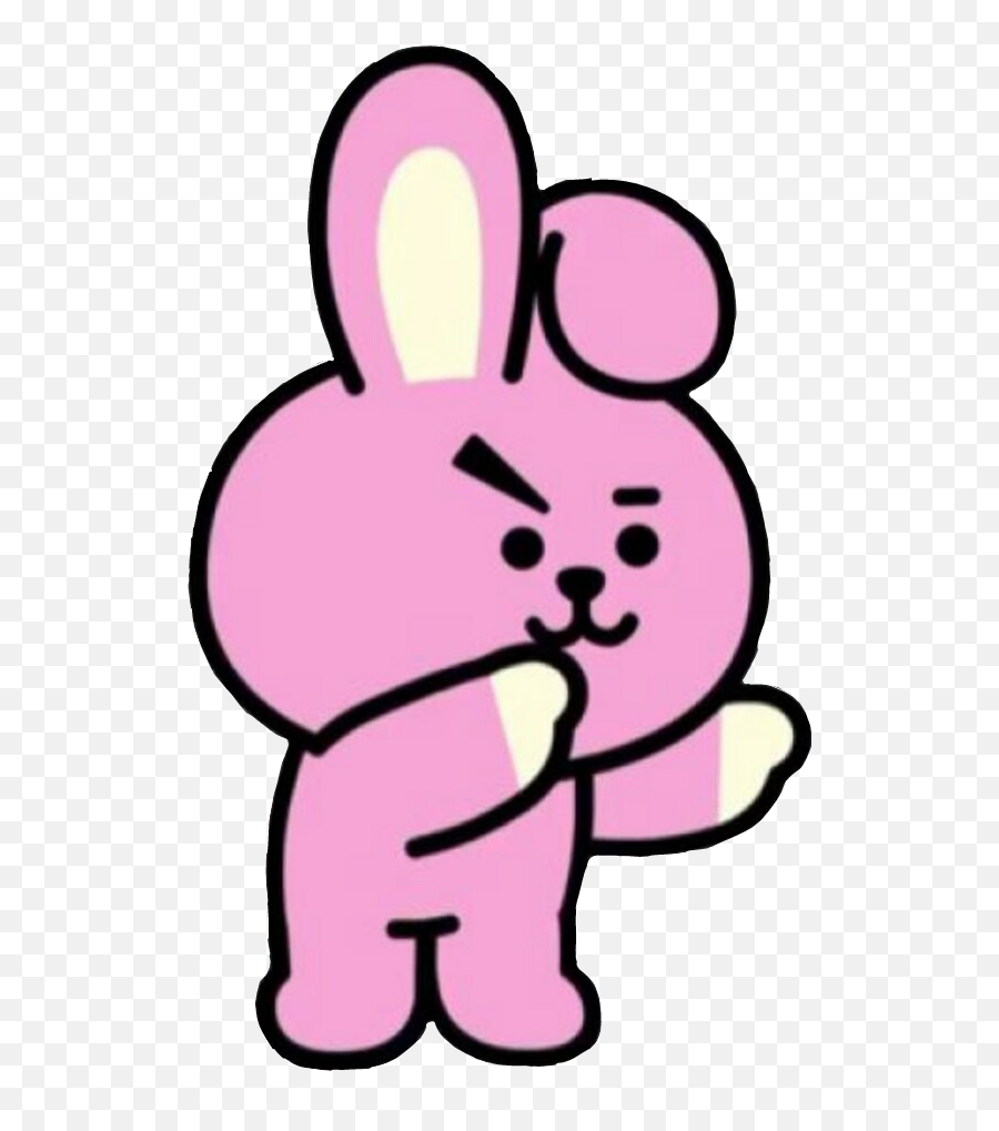 Bts Bts21 Kpop Pink Rabbit Jungkook - Cooky Bts Emoji,Jungkook Emoji Bunny Bts Emojis