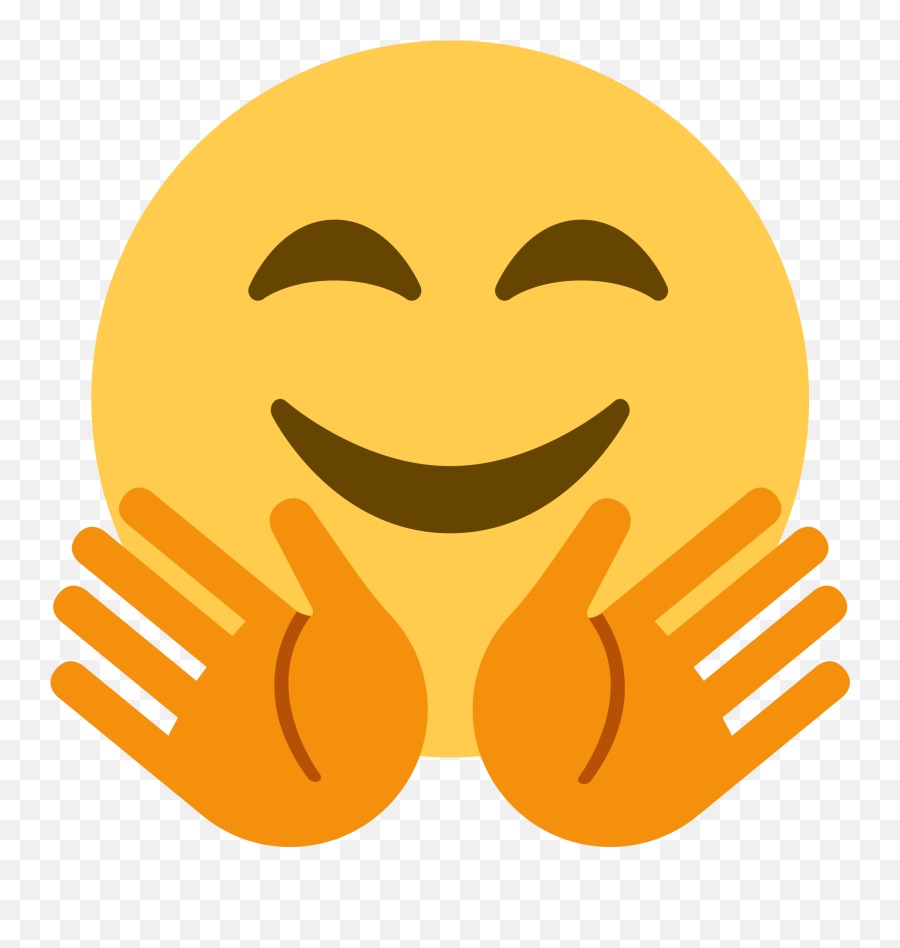 Hug Emoji Meaning With Pictures From A To Z - Significato Emoticon Faccina Con Mani,Happy Face Emoji