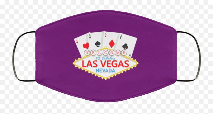 Aces In Las Vegas Face Mask U2013 Coverblisscom - Mask Emoji,Flower Crown Text Emoticon