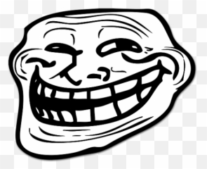 Download Funny Face Meme Png - Troll Face Png Emoji,Derp Face Emoticon