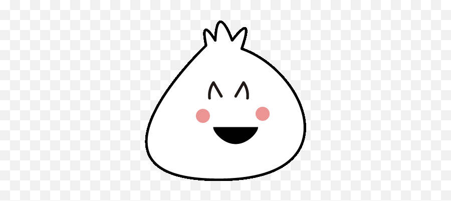 Bao White Sticker - Happy Emoji,Bun Facebook Emoticon