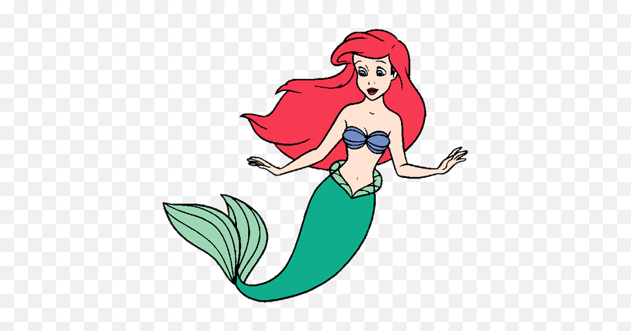 Little Mermaid Clipart Kid - Clipartix Ariel Tail Clipart Emoji,Mermaid Emoji