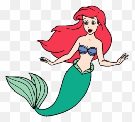 Little Mermaid Clipart Kid - Clipartix Ariel Tail Clipart Emoji,Mermaid Emoji