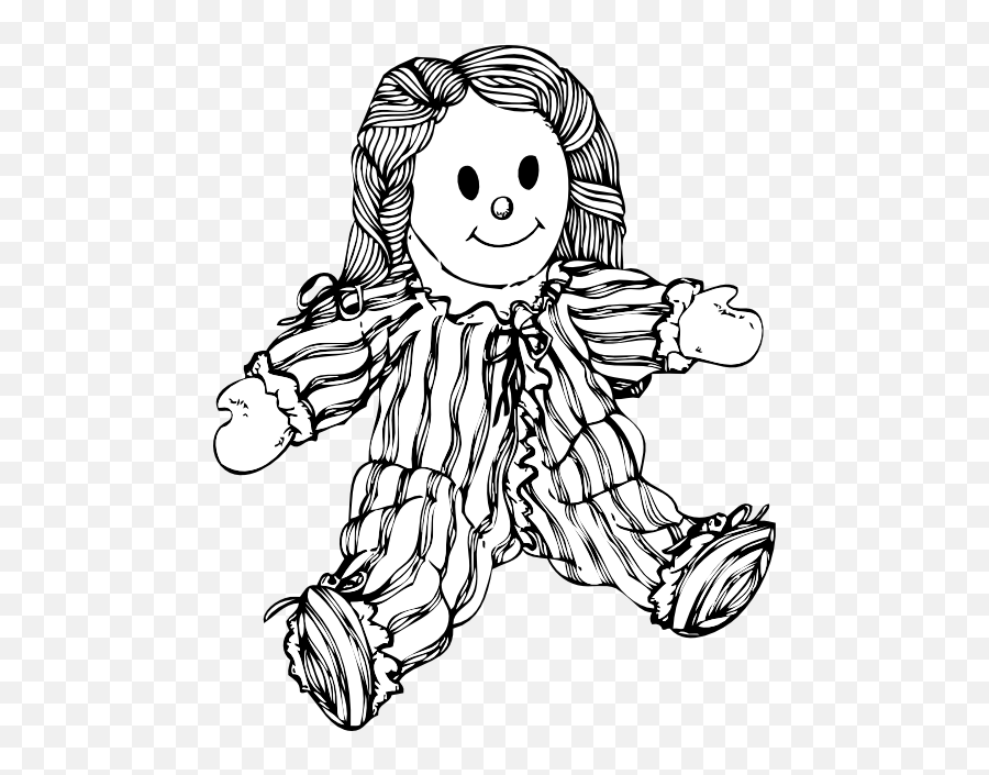 Stuffed Doll Clipart I2clipart - Royalty Free Public Clip Art For Doll Black And White Emoji,Voodoo Dolls Emoticons.