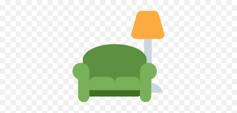 Couch And Lamp Emoji Meaning With - Couch Emoji,Light Emoji