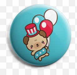 Ameripug With Balloons - Fictional Character Emoji,Pug Emoticons For Facebook