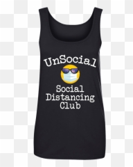 Sanitize And Chill Ladiesu2019 Muscle Tank Social - Active Tank Emoji,*xy* Emoticon