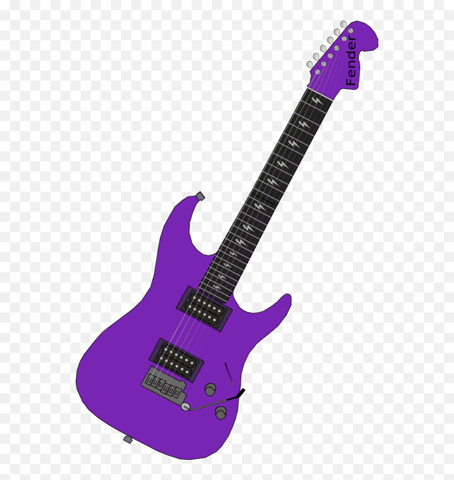 Purple Electric Guitar Clip Art - Transparent Background Transparent Guitar Clipart Emoji,Rock Girl Guitar Emoticon Facebook